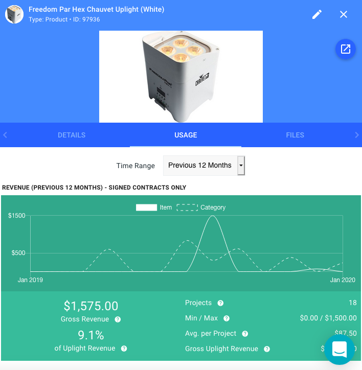 Screenshot of Goodshuffle Pro, rental software, inventory management.
