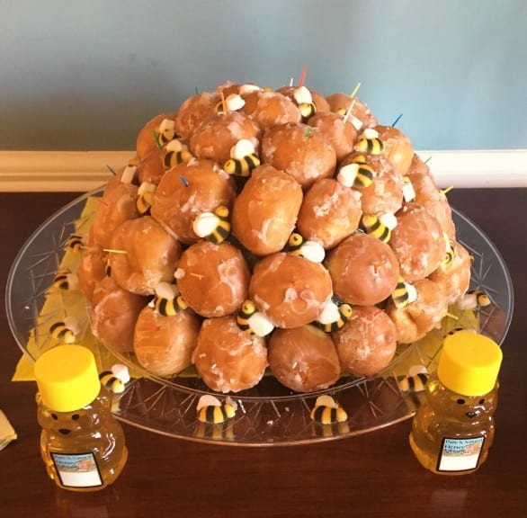 Bee-themed bridal shower dessert