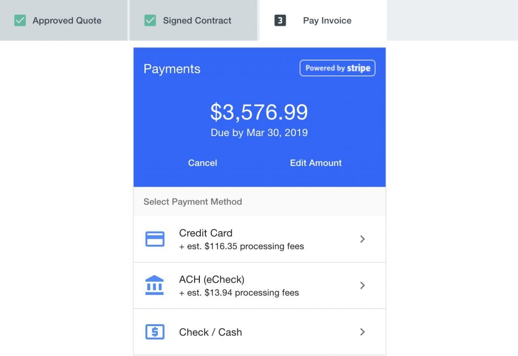 Goodshuffle Pro. Pay Invoice. Customer Experience.