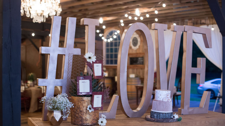 event rentals. wedding hashtags. personalized wedding rentals. goodshuffle