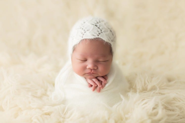 newborn baby photo like a potato