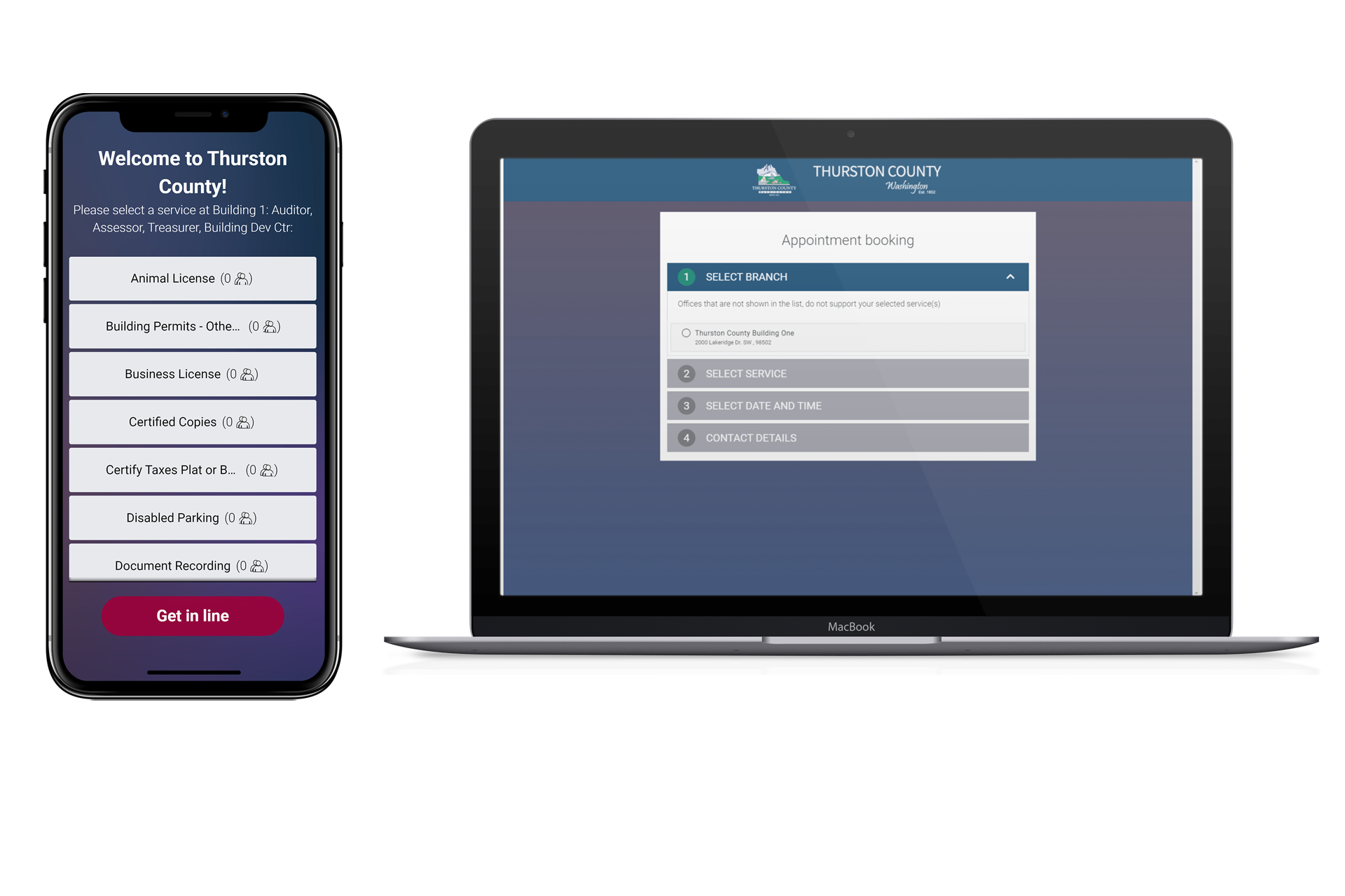 Thurston County Mobile Ticket and Online Appointment Booking
