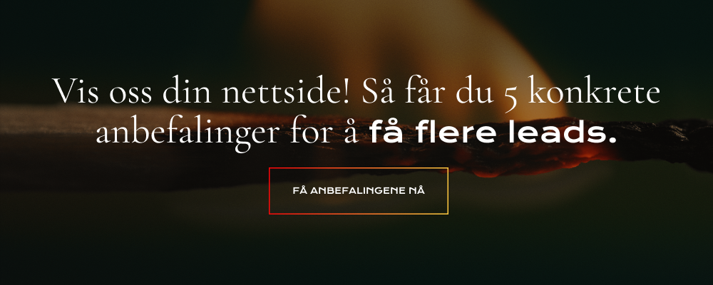 5 anbefalinger til din nettside
