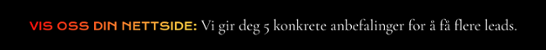 5 anbefalinger til din nettside