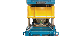 Bradbury HD cavity press for sectional garage door production