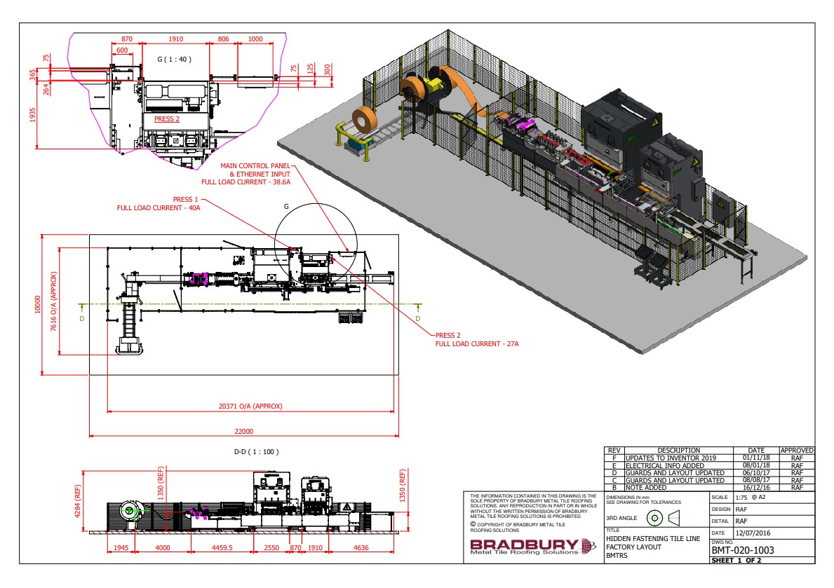 Hidden Fasten Line Drawing