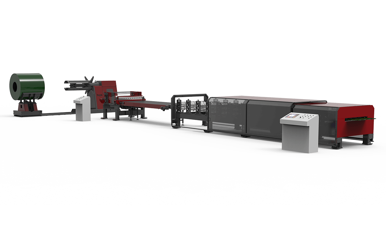 Bradbury Group pre cut panel rollforming line