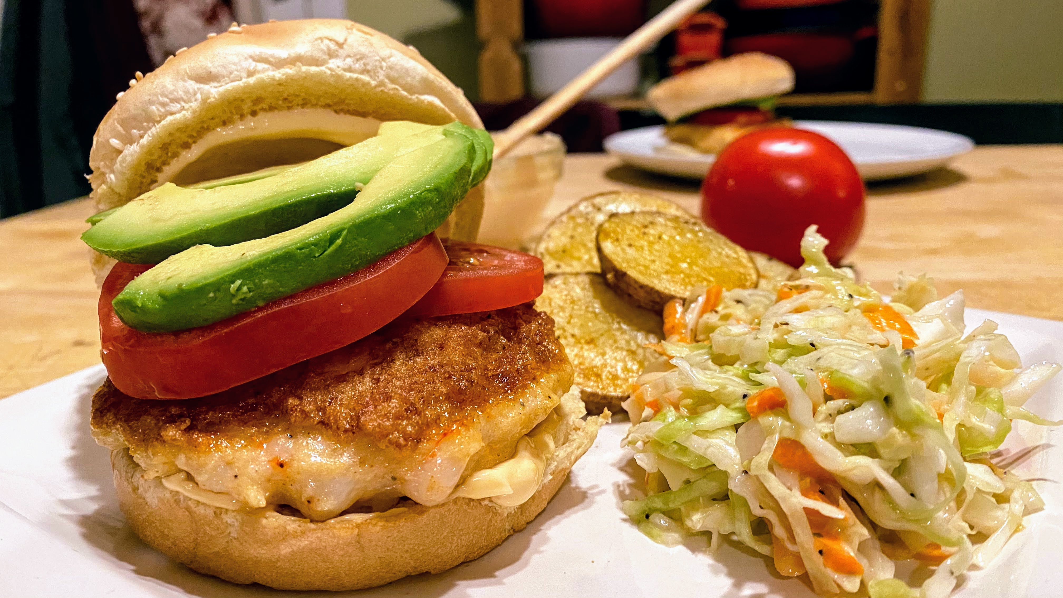 Shrimp Burger Recipe with Creole Spices