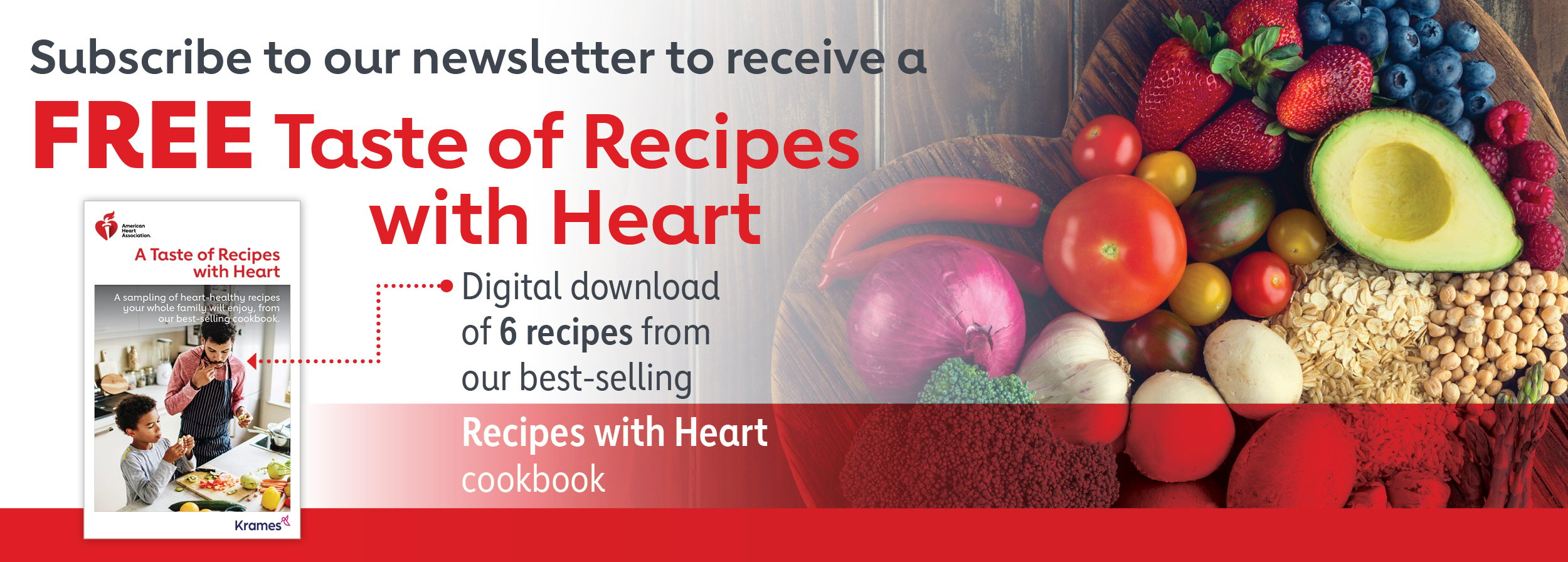 Download a free Taste of Recipes with Heart