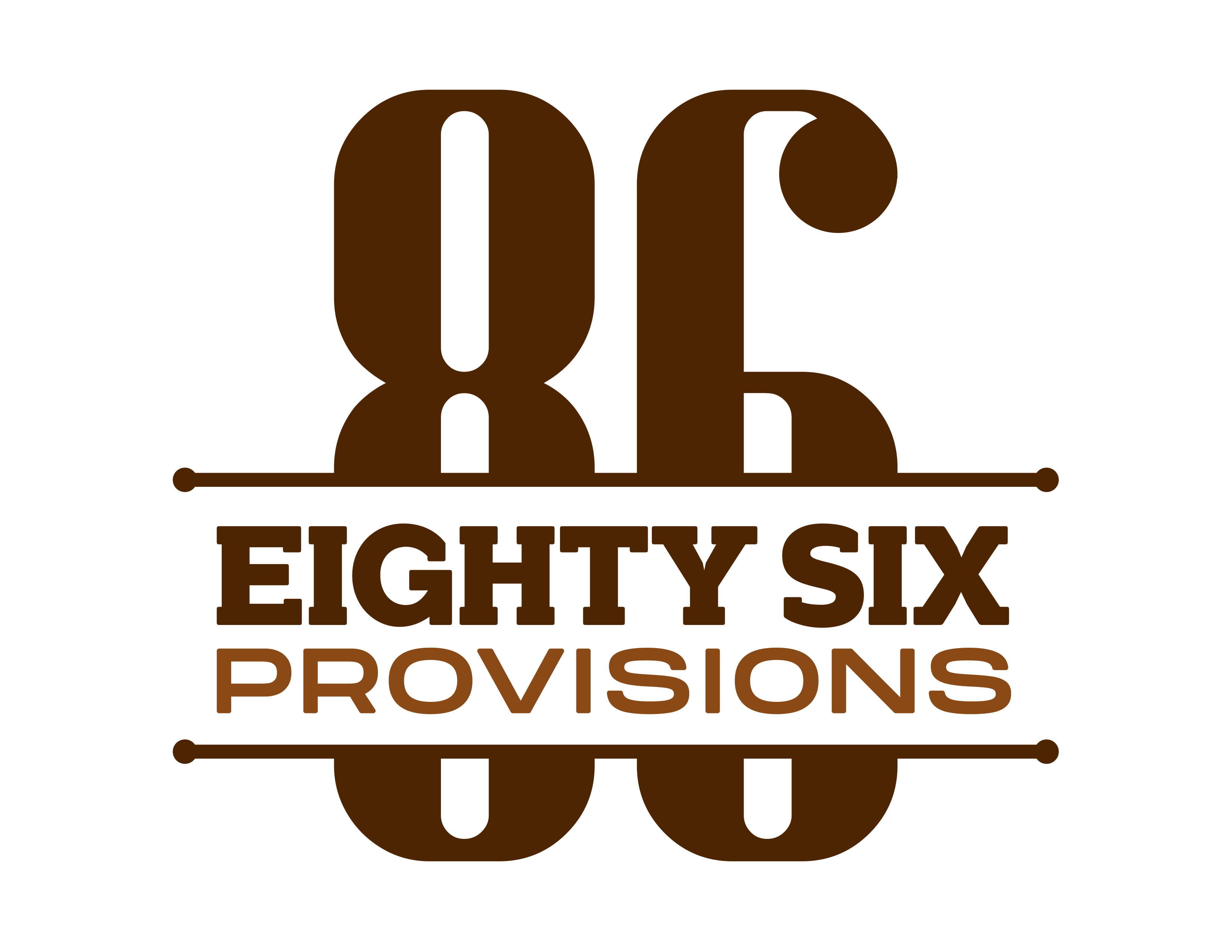 86 Provisions Logo - Color