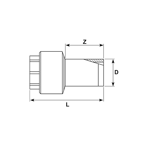 Female BSP Threaded Adaptors PE100/Brass