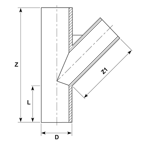 Junctions 45 degree