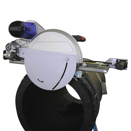 Rotation Circular Saw Pipe Cutter with chain cutting guide