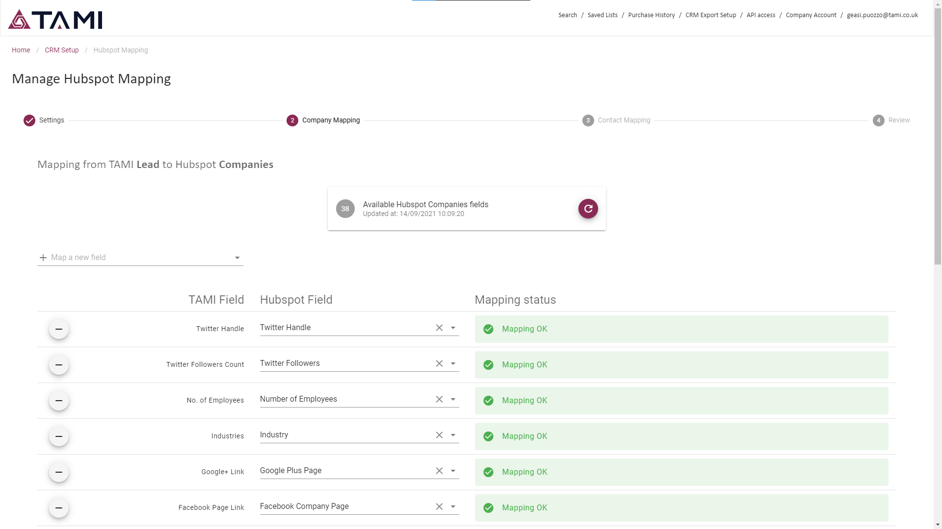 Custom Field Mapping