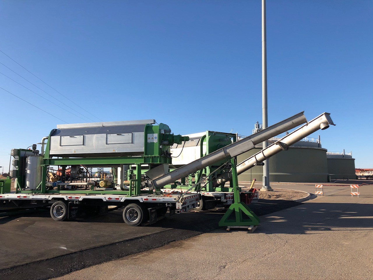 Pima County Tres Rios Dewatering Screw Press Rental 