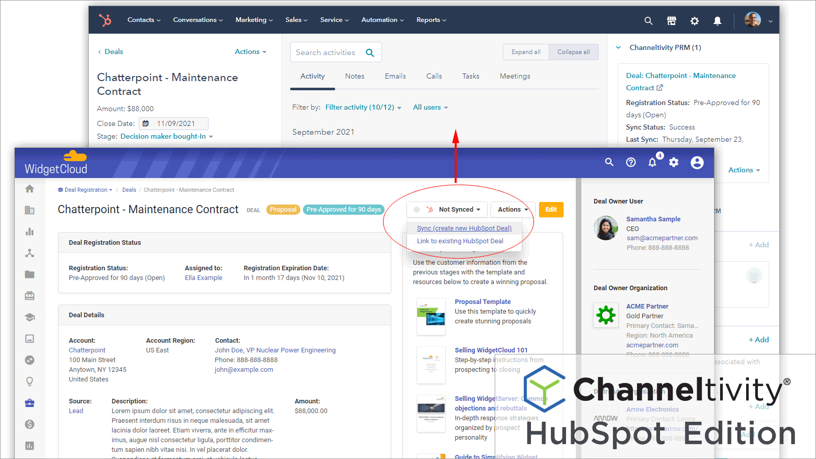 Automatically push Deal Registrations into HubSpot CRM
