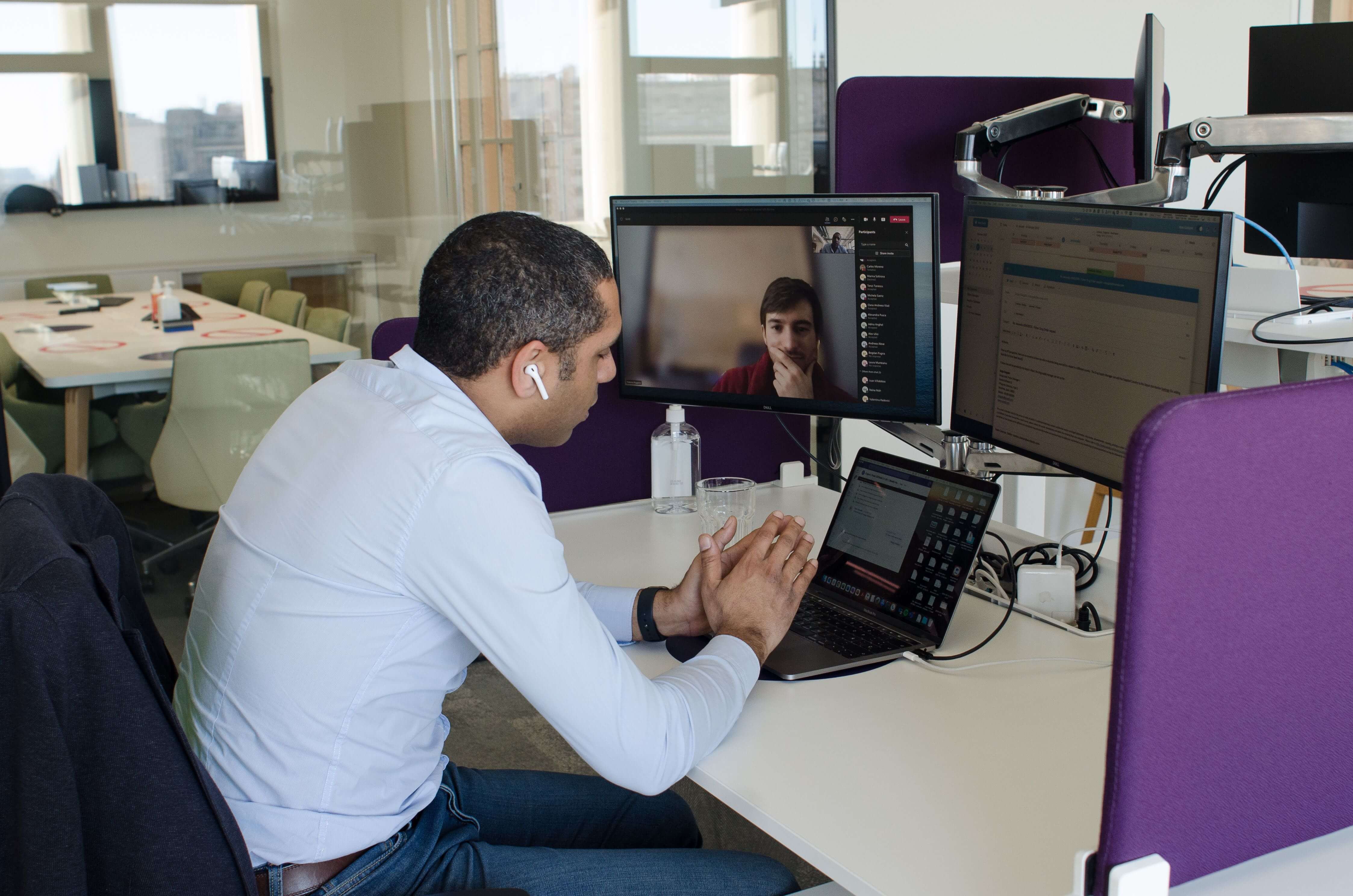 Suvoda team member working in Barcelona office