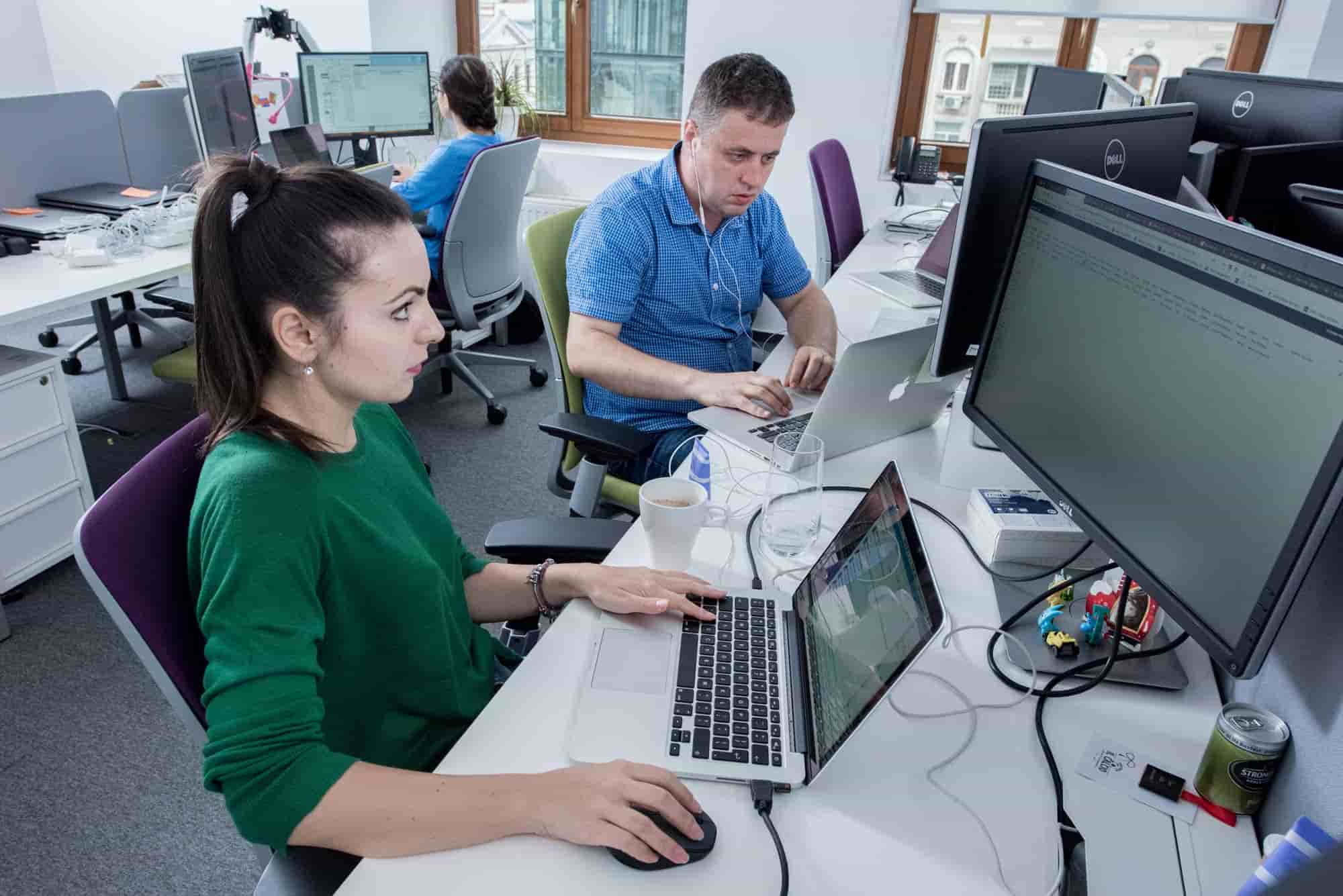 Suvoda team working in Bucharest, Romania