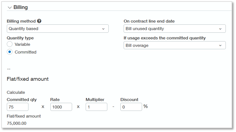 This interface Shows Billing Form Sage