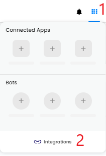 integrations menu