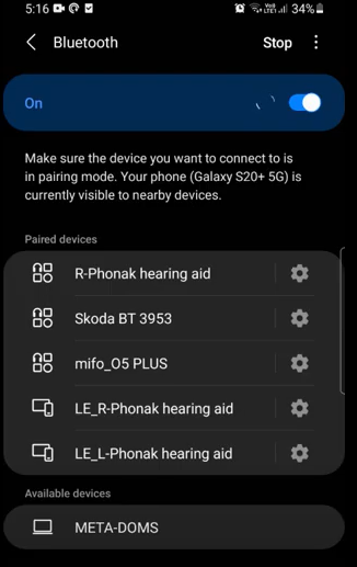 Connecting your Phonak Hearing Aids to an Android phone