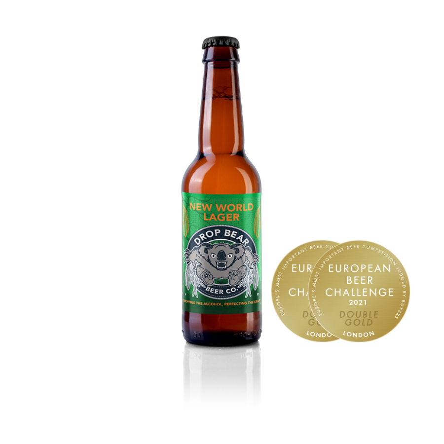New World Lager Double Gold Award Win