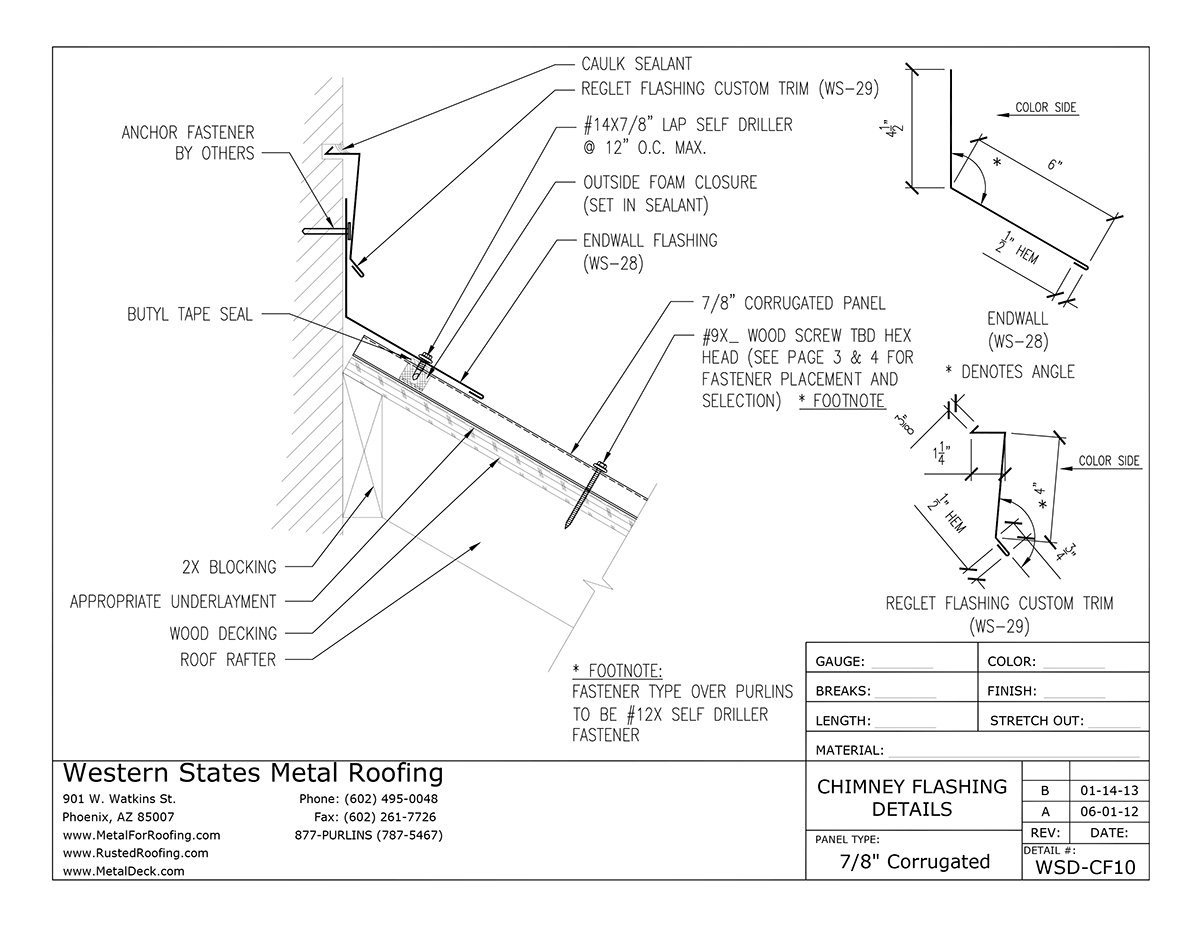 How To Install Reglet Flashing On A Metal Roof