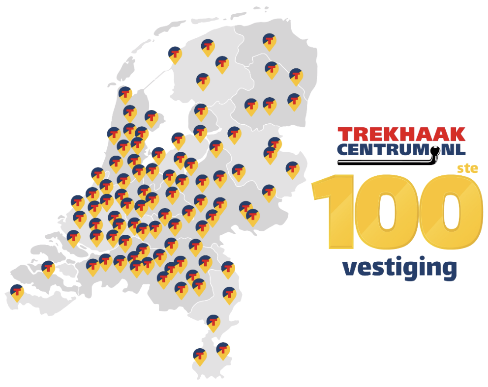 100 vestigingen landkaart