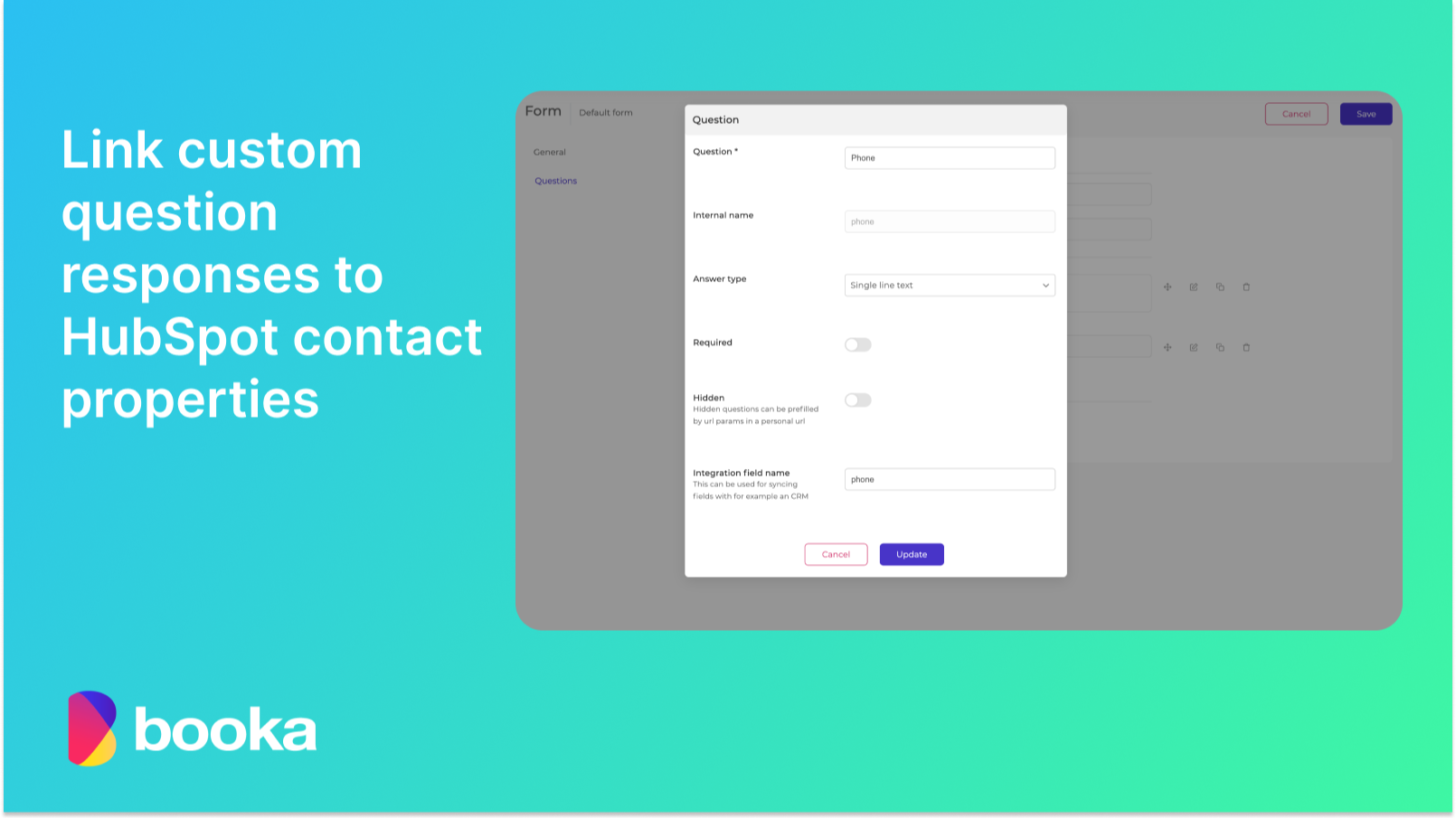 Capture leads from Booka meeting page