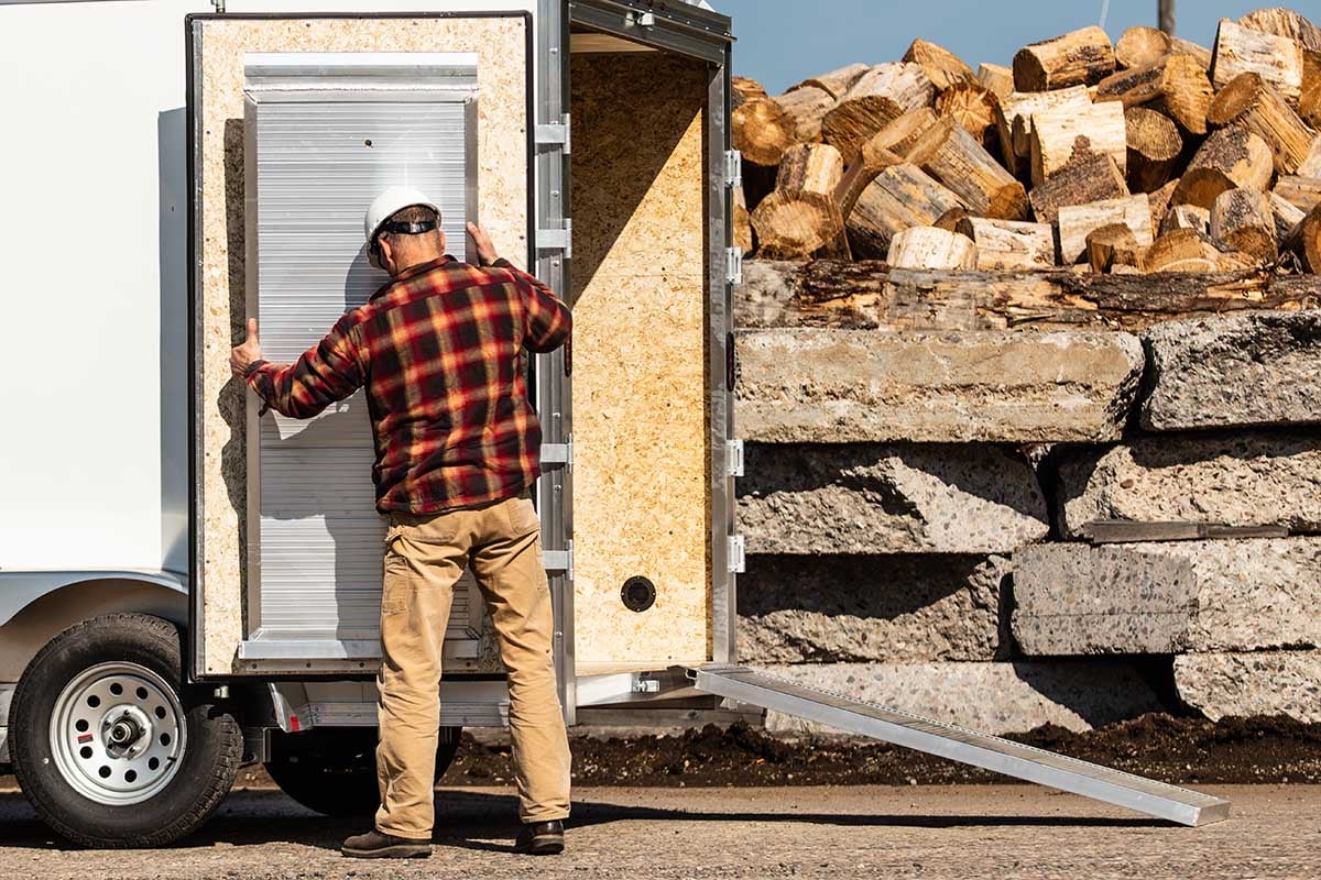 Stowable Ramp Ultimate Contractor Package Trailers: EZ Hauler Trailers