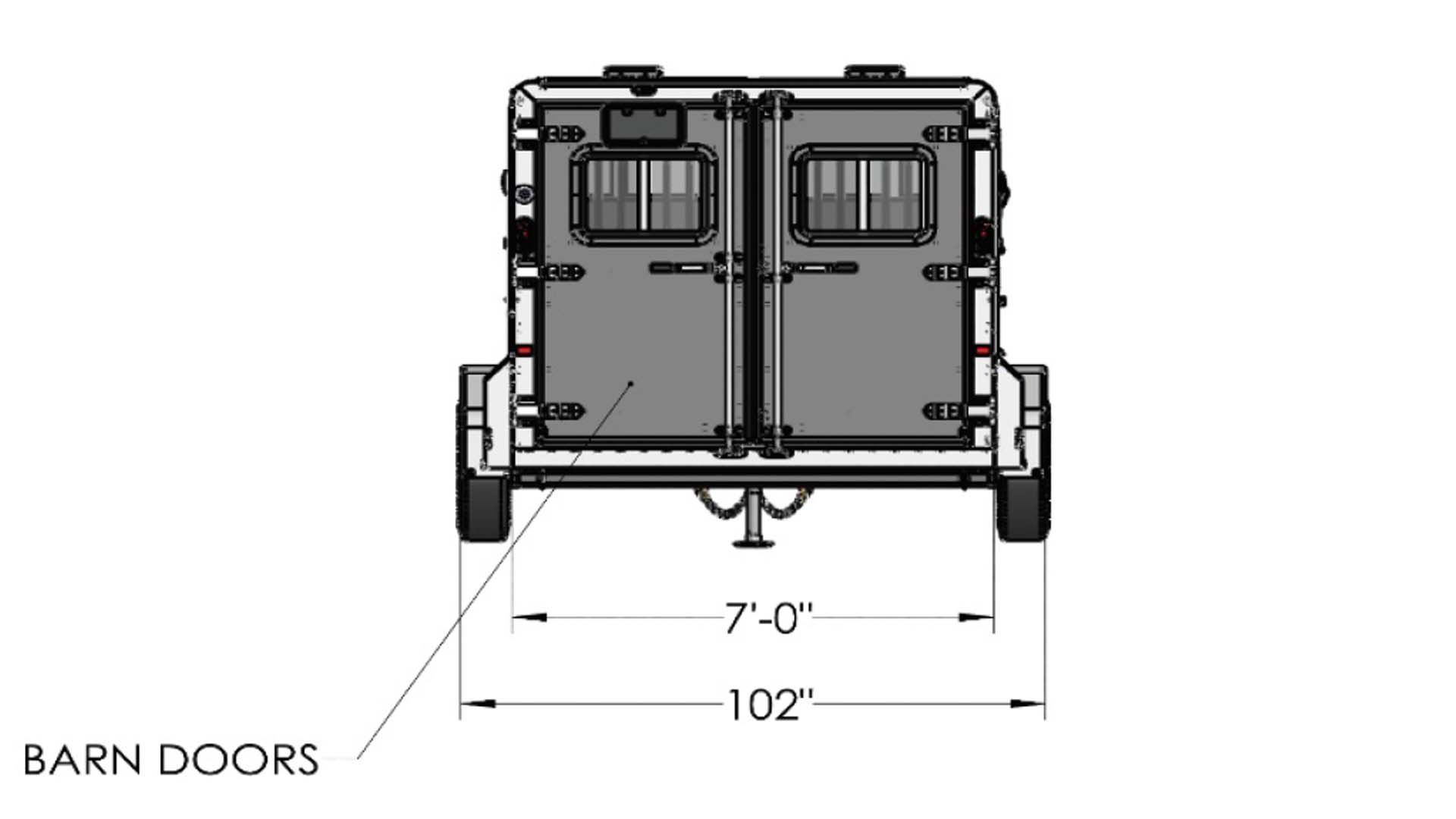 Stock LowPro 7x16 DDFW Bumper Rear View