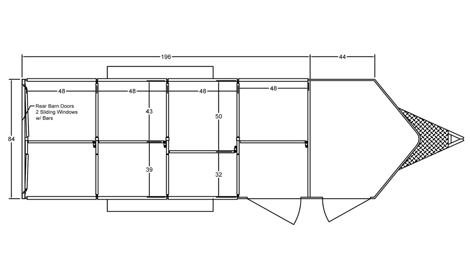 Stock LowPro 7x20 DDFW Bumper Pull Series Spec