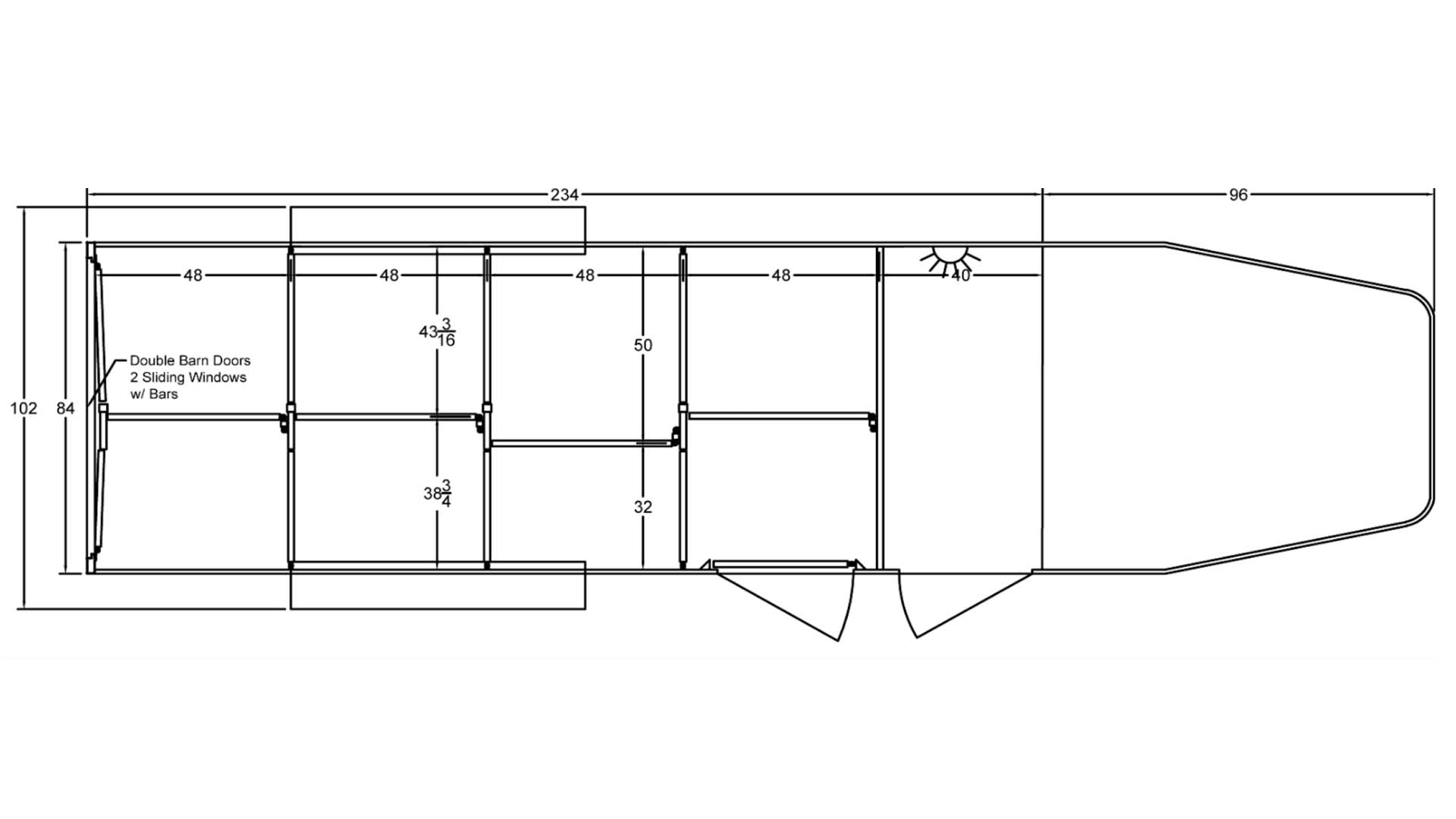 Stock LowPro 7x20 DDFW Gooseneck Series Spec