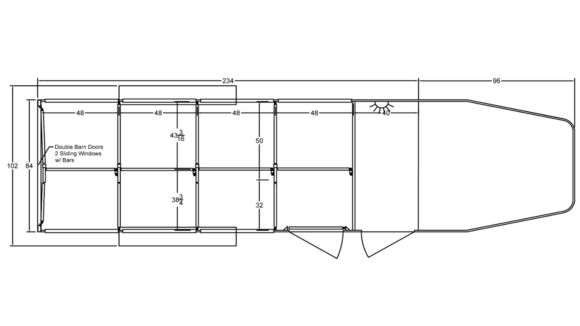 Stock LowPro Gooseneck Series 7x20 Specs