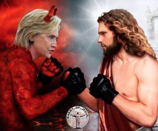 Hillary Clinton versus Jesus
