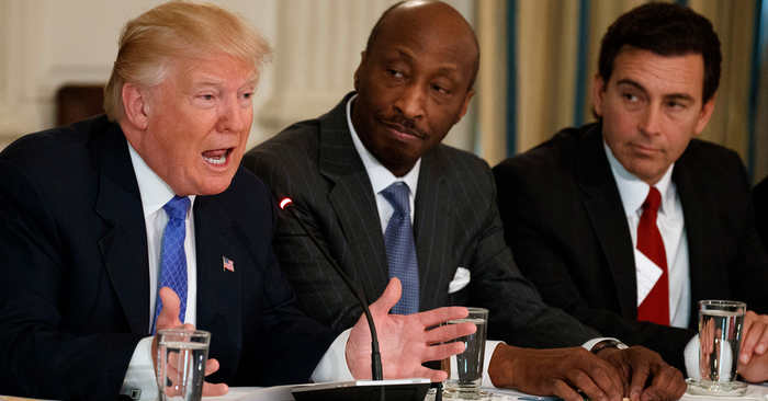Donald Trump and Kenneth Frazier