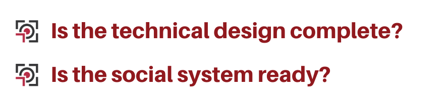 tests of an organisation’s change readiness