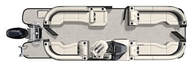 Lusso Floorplan Selection | Barletta Pontoon Boats